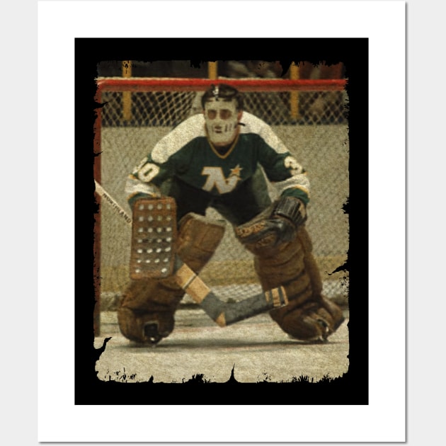 Cesare Maniago - Minnesota North Stars, 1972 (420 GP) Wall Art by Momogi Project